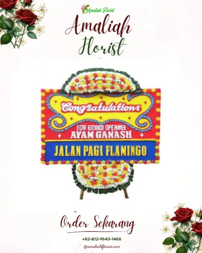 Bunga Papan Congratulation di Selemadeg